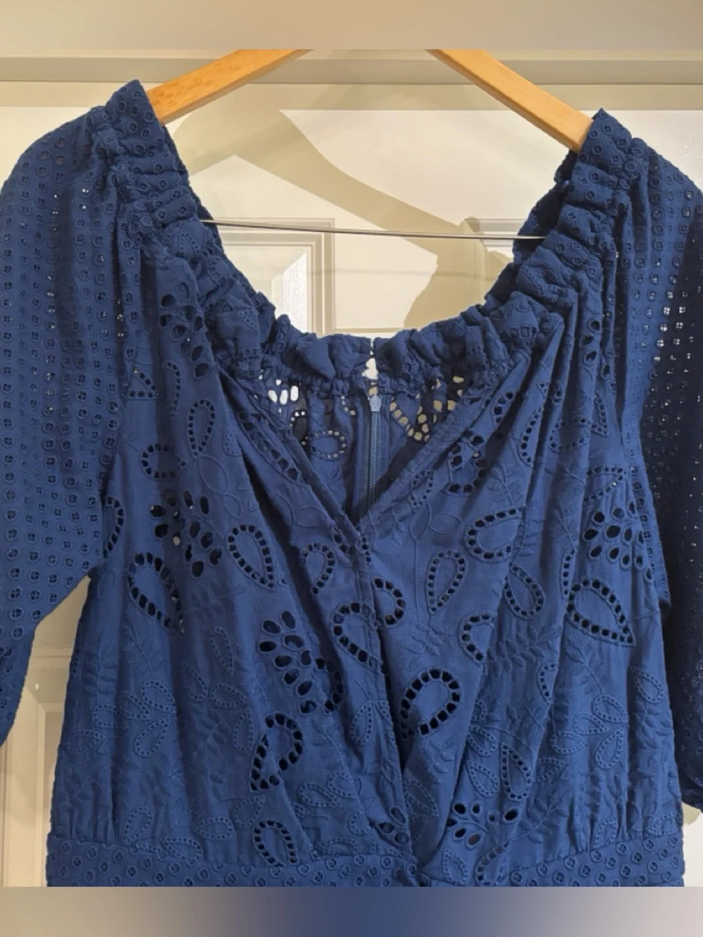 Saloni Olivia French Lace Midi Dress - Picture 5 of 10